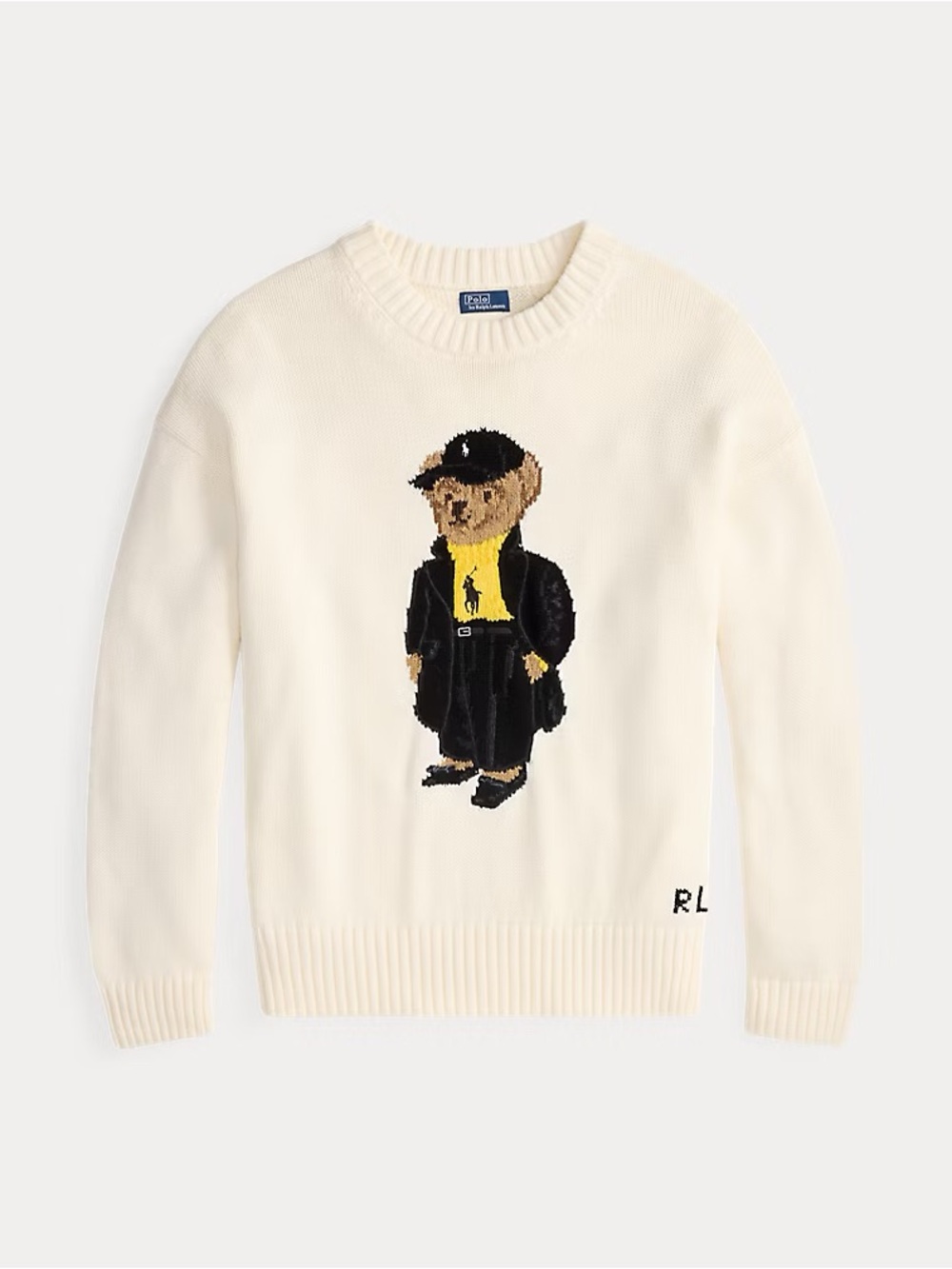 Ralph Lauren Polo Bear Cotton Crewneck Sweater